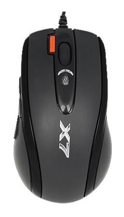 Мышь A4Tech XL-750BK черный лазерная (3600dpi) USB2.0 игровая (6but)
