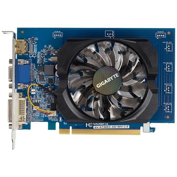 Видеокарта Gigabyte NVIDIA GeForce GT 730 (GV-N730D3-2GI) 2 Гб, DDR3